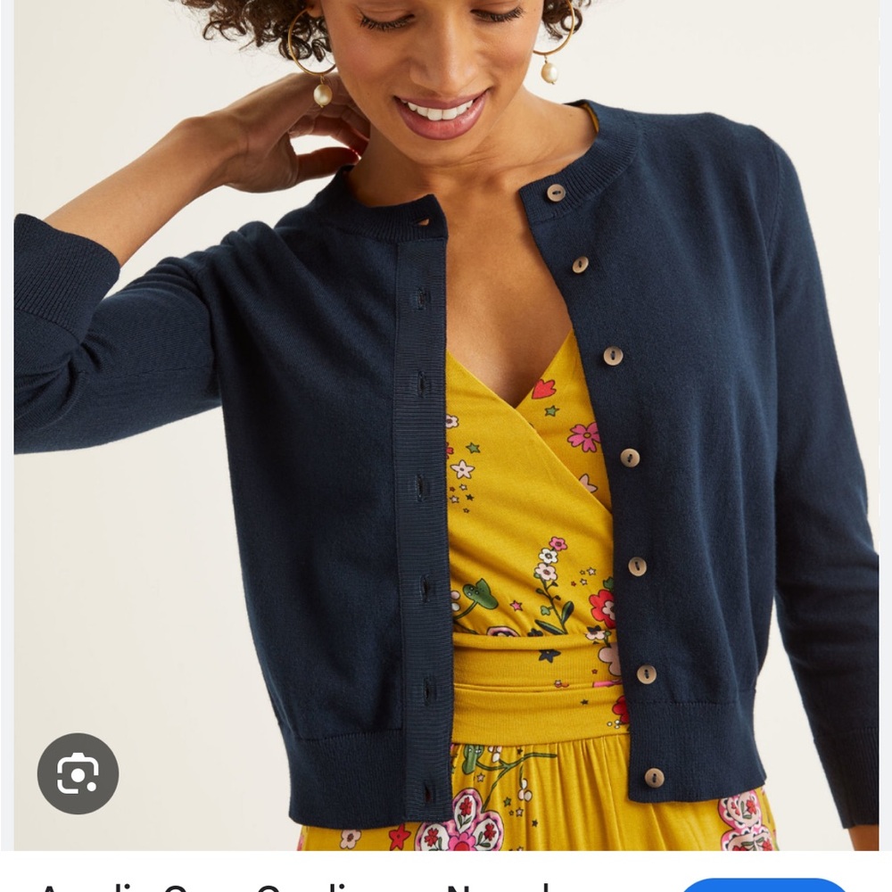 Boden Amelia Crop Cardigan Sweater - Sz Medium